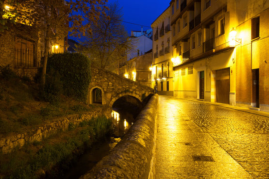 Evening Cuenca after the rain, Spain