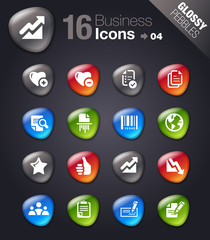 Glossy Pebbles - Office and Business icons