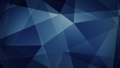 Abstract geometric triangle background. Blue Version.
