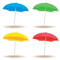 Obraz na płótnie Canvas Beach umbrella solid