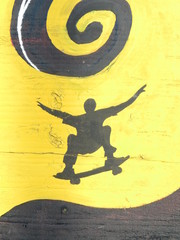 Skate sun murales
