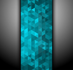 Abstract blue banner