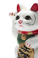 招き猫のアップ