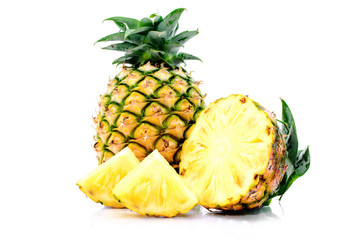 Isolated Pineapples .
