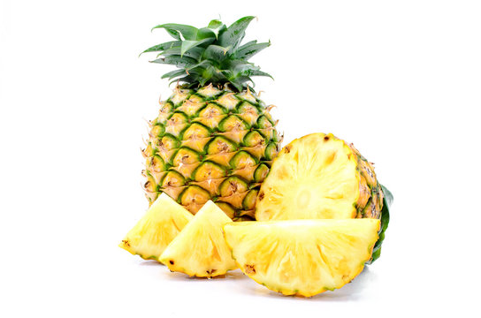 Isolated Pineapples .