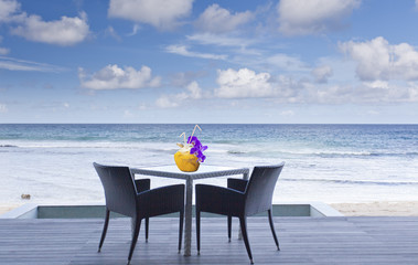 coco de bienvenue sous les tropiques,