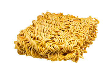 Instant noodles isolated on a white background