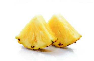 pineapple slice isolated