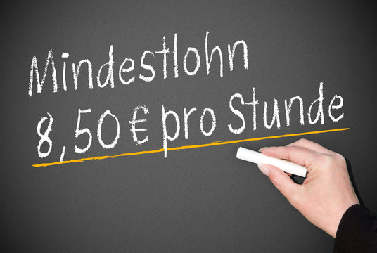 Mindestlohn 8,50 Euro pro Stunde