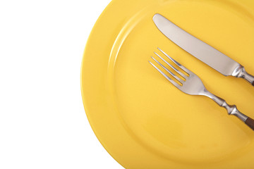 Plate and cutlery