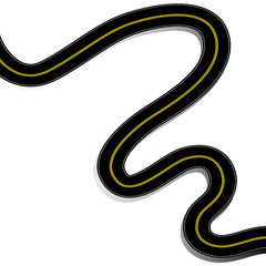 vector street road curve