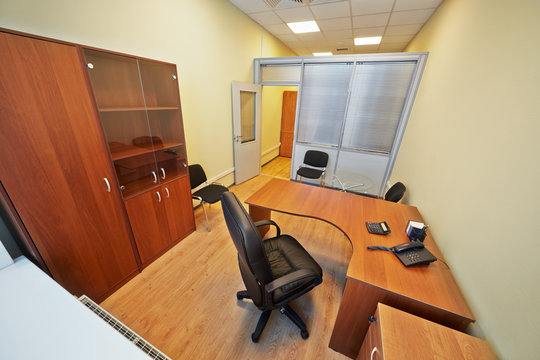 Interior of empty office cabinet