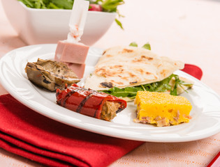 Antipasto, close-up, fuoco selettivo