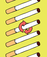 Smoking cigarrettes addiction