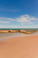 Fototapeta na wymiar sky sand of beach