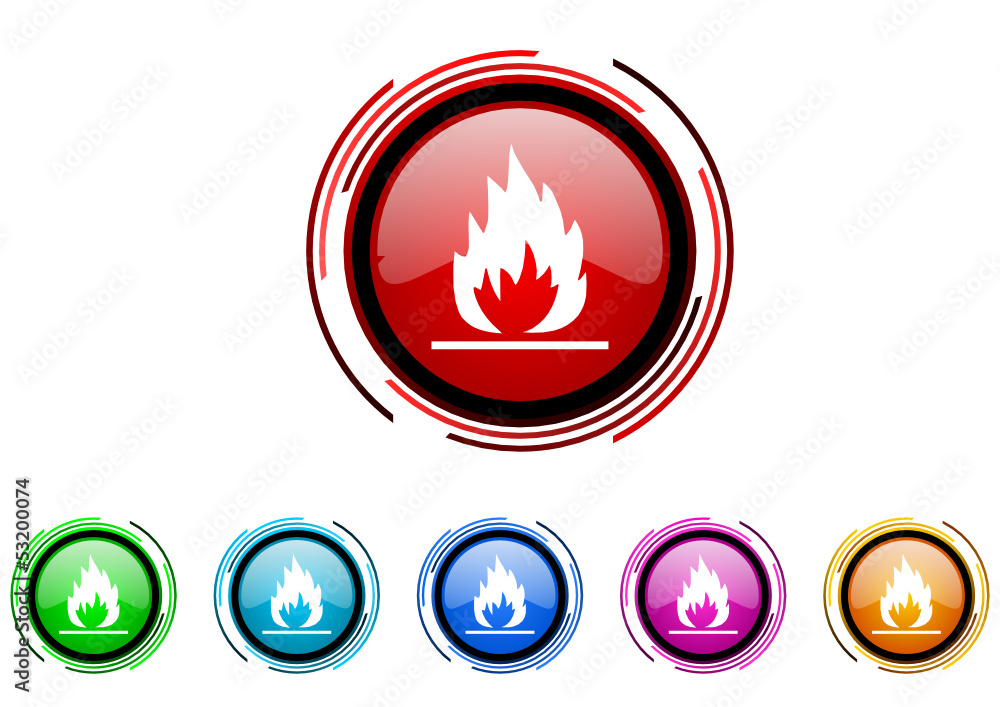Poster enter vector glossy web icon set