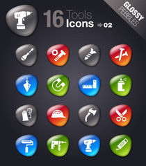 Glossy Pebbles - Tools and Construction icons