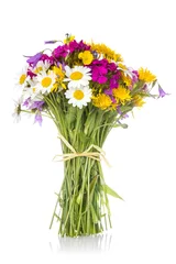 Crédence de cuisine en verre imprimé Marguerites Beautiful bouquet of  wildflowers