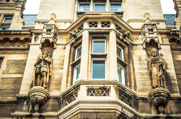 Fototapeta na wymiar Szczegóły architektury Uniwersytetu w Cambridge, Anglia, Wielka Brytania