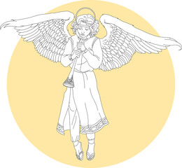 Fototapeta premium white angel