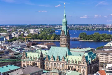 Blick auf das Rathaus Hamburg © A. Karnholz