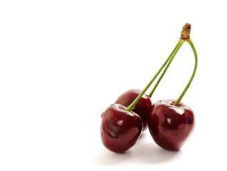 Three sweet cherry