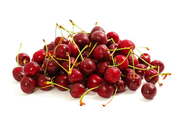 Obraz na płótnie Canvas Heap of sweet cherry