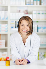 Young Woman in pharmacy