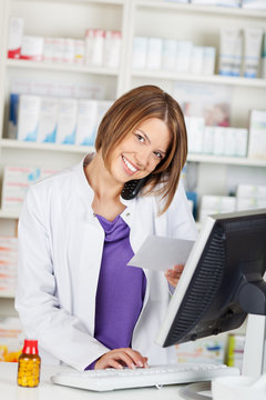 Female pharmacist