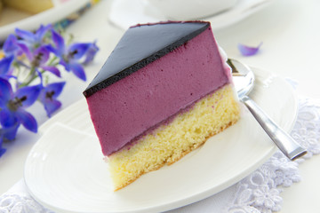 Blueberry-yogurt cake.