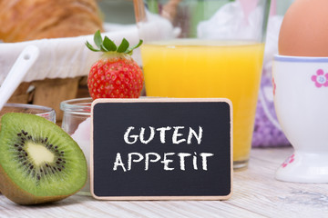 guten appetit beim frühstück