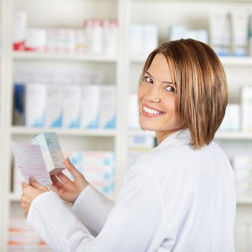 Smiling pharmacist