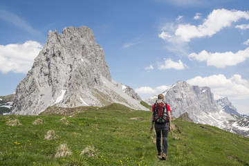 Fototapeta premium Bergwandern