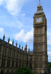 Fototapeta na wymiar Big Ben i Parlament, London, England