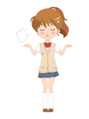 女の子/ため息