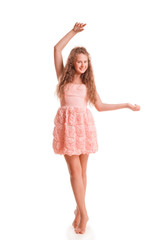 Naklejka premium positive teen girl