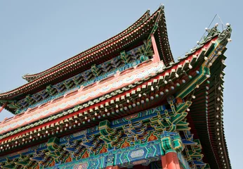 Foto auf Acrylglas Zhengyangmen Gatehouse commonly called Qianmen in Beijing, China © Fotokon