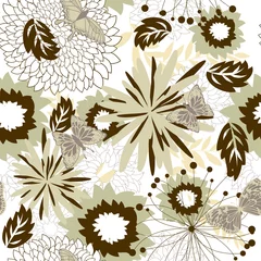 Tuinposter seamless floral pattern © Konovalov Pavel