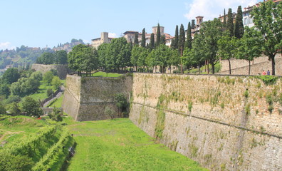 Fototapeta premium Bergamo alta, le mura