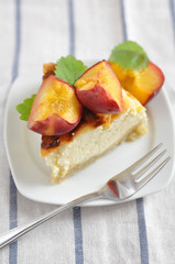 Käsekuchen mit Aprikosen
