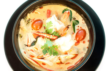 Tom Yum Goong - Thai hot and spicy soup with shrimp - Thai Cuisi