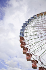 Detail of a ferris wheel