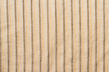 cloes up wool brown fabric stripe texture for background