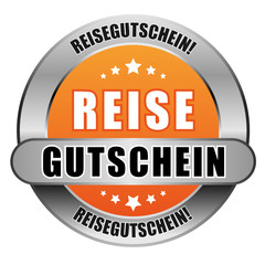 5 Star Button orange REISEGUTSCHEIN RG RG