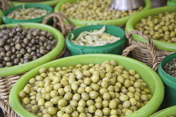 Olives at the market