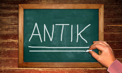 Kreidetafel - Antik