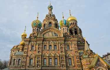 Fototapeta na wymiar Church of the Savior on Spilled Blood in St.Petersburg, Russia