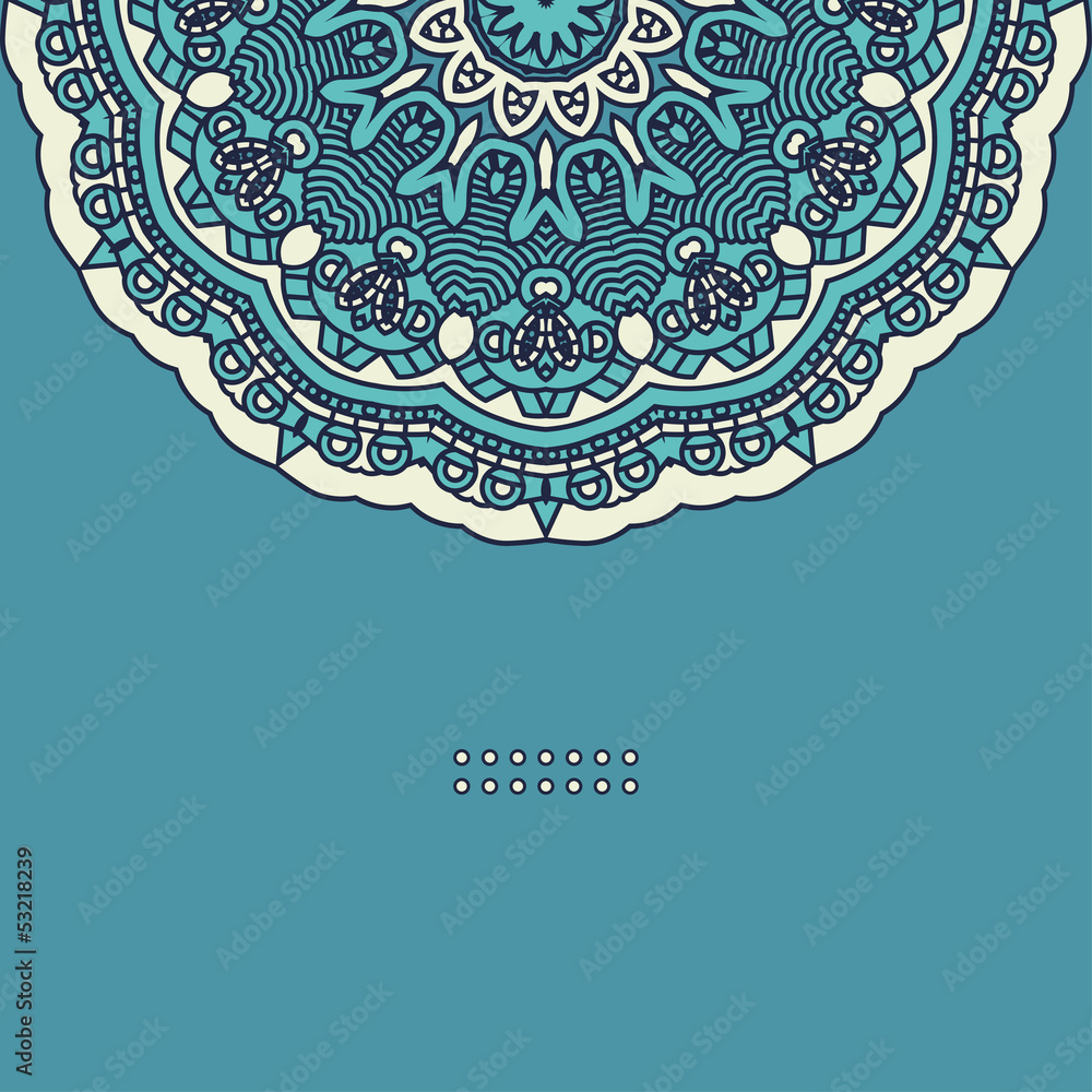 Poster vector round decorative design element