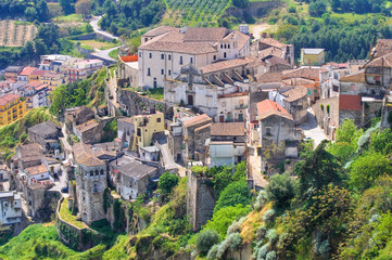 Fototapeta na wymiar Panoramic view of Tursi. Basilicata. Italy.