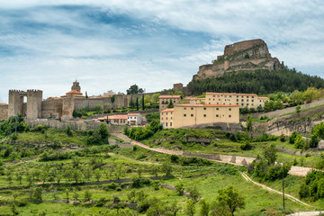 Fototapeta na wymiar Morella castle
